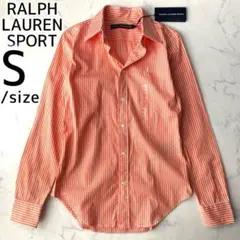 【新品】RALPH LAUREN SPORT シャツ ストライプ オレンジ S