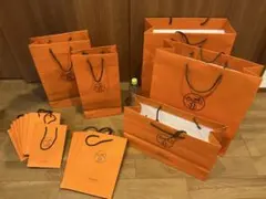 HERMES ショップ袋 オレンジ 15枚 - メルカリ