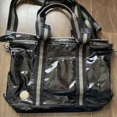 Orobianco 2WAY トートバッグ ショルダー ナイロン ブラック