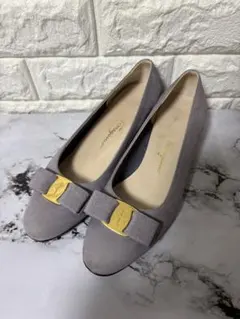 Salvatore Ferragamo ヴァラ パンプス ライトパープル 6C