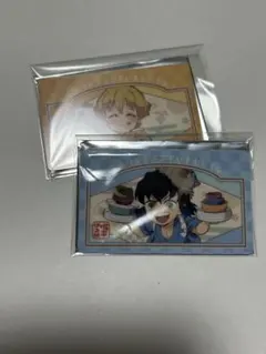 鬼滅の刃 きめつ食堂 特典 ショップ風カード 嘴平 伊之助　 我妻 善逸