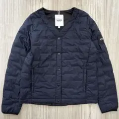 【美品】AIGLE ラ ドゥリ パデットジャケット インナーダウン ネイビー S