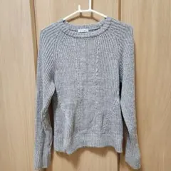 a.v.v HOMME グレー ニット　セーター M