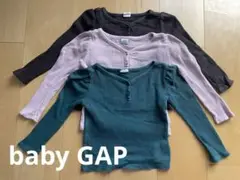 baby GAP＊ワッフルカットソー3枚セット　100