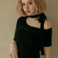 ANDMARY】Nana ribbon oneshoulder トップス【美品 - メルカリ