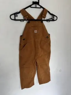 か*き様 Carhartt キッズ オーバーオール ブラウン 2T 90cmくらのサムネイル