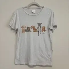 GELATO PIQUE 犬イラスト Tシャツ グレー