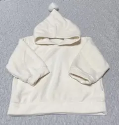 【新品・未使用】Aosta アオスタ　フリース素材　ファー付きフード　100cm