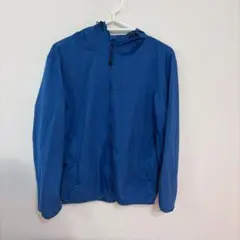 UNIQLO フード付きナイロンジャケット S 青