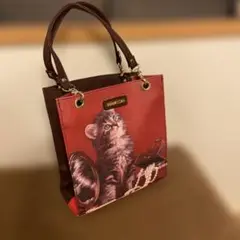 mieux'un 猫プリント ミニトートバッグ