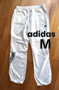 adidas M アディダス　パンツ　白　ゴルフ　ゴルフウェア　ジャージ