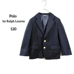 POLOラルフローレン テーラードジャケット120紺金ボタン