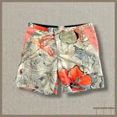 【ROXY】ボードショーツ ショートパンツ 総柄 花柄 サーフ 【F442】のサムネイル