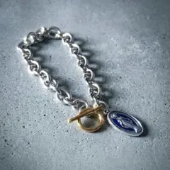 メンズ　シルバー×ゴールド　ブレスレット　アクセサリー　ノームコア　アメカジ