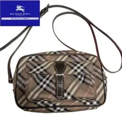 日本製 バーバリーブルーレーベル ノバチェック ミニ ショルダーバッグ ポーチ