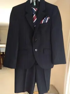 ネイビー ウインドーペインチェック スーツ 120cm