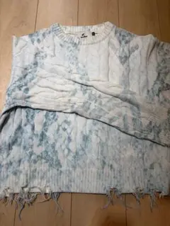 Scuffers ケーブルニット ダメージ加工 ブルーのサムネイル