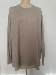 23区　ウーステッドウール ビックシルエット ニット　ベージュ　38