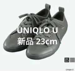 新品 Uniqlo U キャンバススニーカー 23cm オリーブのサムネイル