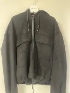 ZARA ジップパーカー レザー - メルカリ