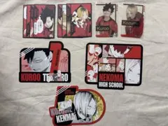 黒尾鉄朗 孤爪研磨 箔押しクリアカード カットカード ボードゲーム ハイキュー