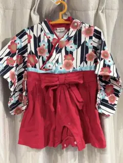 花柄着物風ドレス