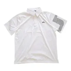 J.LINDEBERG ゴルフウェアXL 半袖 ホワイト 白 ポロシャツ メンズ
