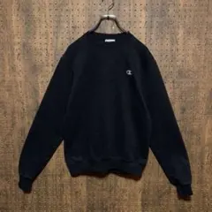 Champion チャンピオン　スウェット　刺繍　ワンポイント　黒　rsw057