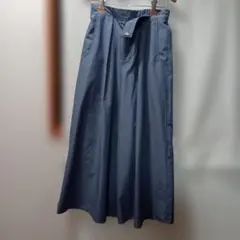 BEAMS HEART ブロードワイドパンツ ブルー Mサイズ