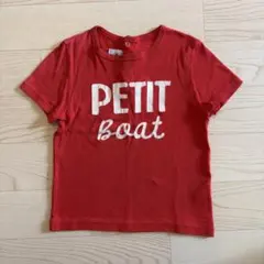 PETIT BATEAU 半袖Tシャツ レッド 36m 95cmのサムネイル
