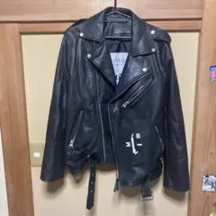 DRESS VOLUME ダブルライダースジャケット ブラック