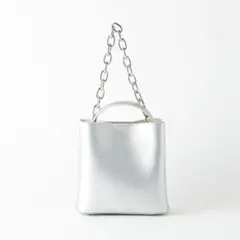 ayakoバック 完売人気カラーシルバー バケットバッグ 定価¥33000