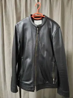 ​【美品】ユナイテッドアローズ ラムレザー シングルライダース S 黒 本革