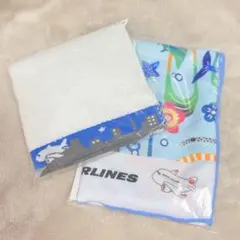 【新品・非売品】JAL日本航空 飛行機デザイン ミニタオル クールタオル セットのサムネイル
