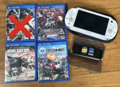 PS Vita ホワイト 本体 + ゲームソフト6本