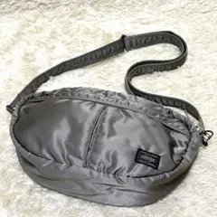 ポーター　PORTER タンカー　ショルダーバッグ　シルバーグレー【美品】