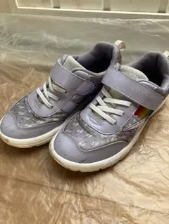 SKECHERS 花柄ライトパープルスニーカー　23cm