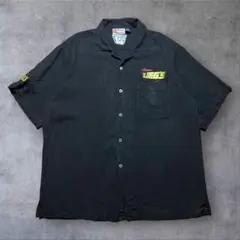 CHASE AUTHENTICS半袖シルクシャツワークteamシャツアメカジ古着 