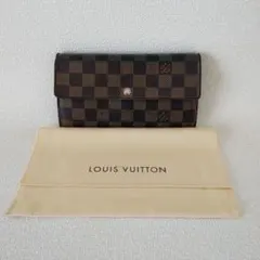 正規品 ヴィトン ポルトフォイユ サラ ダミエ エベヌ 長財布 カード 10枚