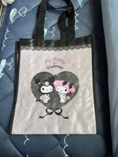 マイメロ クロミ トートバッグ エコバッグ 【一回のみ使用】