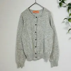 美品 ✨Sunauuna ウール混カーディガン 38 【M】グレー 丸首