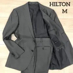 美品✨HILTON ヒルトン カシミヤ シルク セットアップ スーツ 無地 光沢 美品✨HILTON ヒルトン カシミヤ シルク セットアップ スーツ 無地