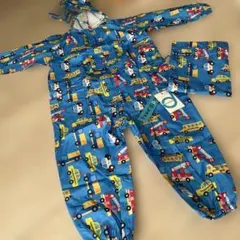 notfunny ベビーレインコート 車両柄 100 110