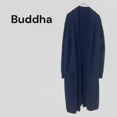 ブッダ ロングカーディガン ポケット付き ベーシック 上品　羽織り　シンプル