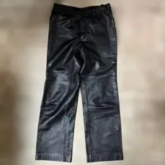 LEATHER FASHION Disco 本革レザーパンツ ブラック 76 - メルカリ