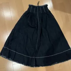 アズール　バイ　moussy フレアたデニムロングスカート