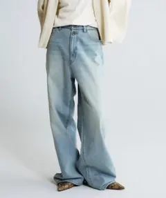 JEANASIS スタンダードワイドデニム ライトブルー Mのサムネイル