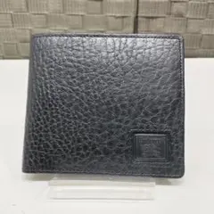 BURBERRY レザー製ブラック二つ折り財布