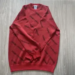 ダブルスタンダードクロージング　ラメニット　ワインレッド　38　ロゴ