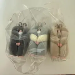 すきまハムスター マスコットフィギュア2 3体セット